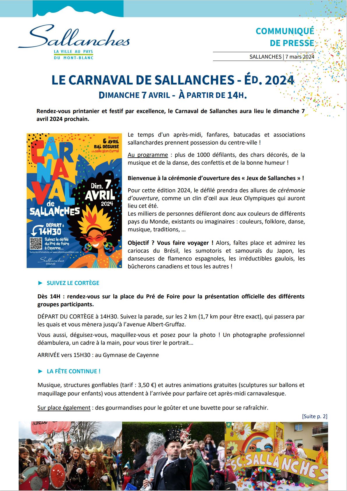 CARNAVAL DE SALLANCHES - Éd. 2024