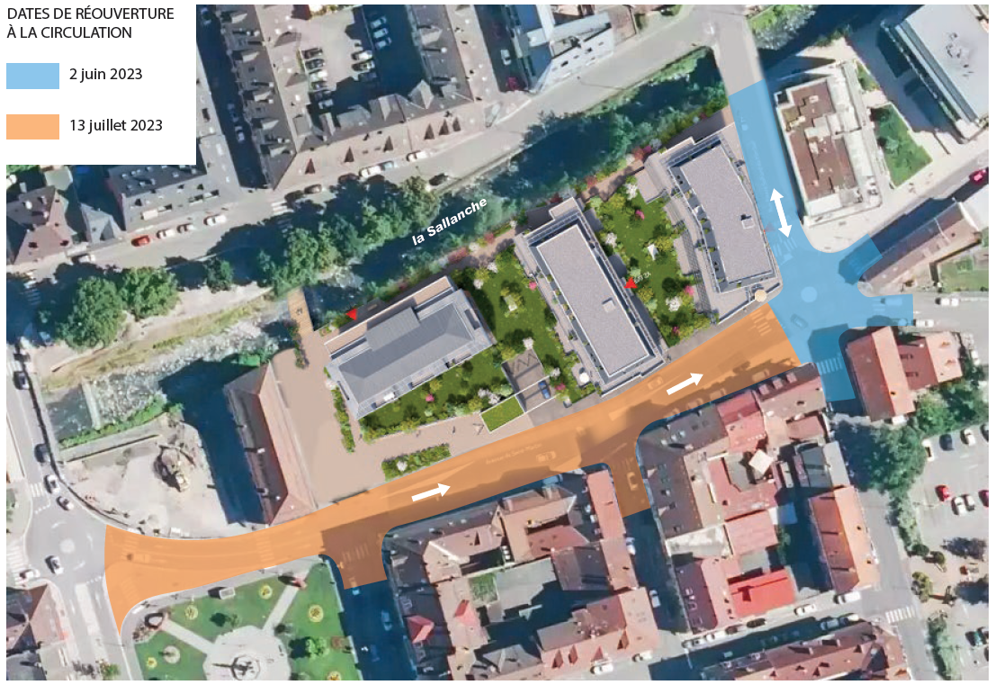 Plan de réouverture - Avenue de Saint-Martin
