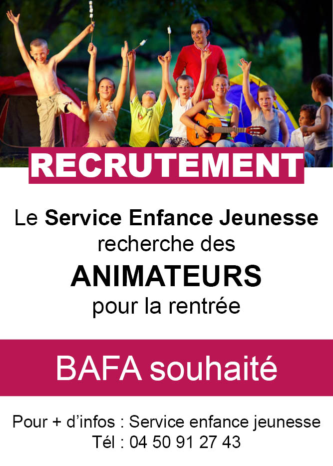 Recrutement - Animateurs Enfance-Jeunesse