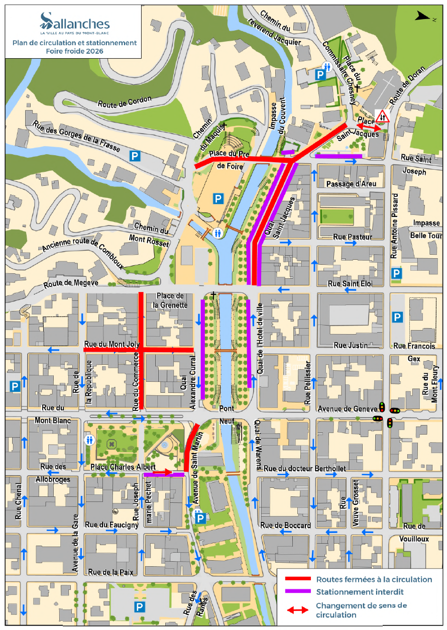 plan circulation et stationnement Foire Froide