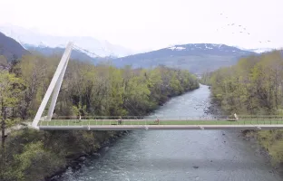 Passerelle sur Arve : Démarrage des travaux